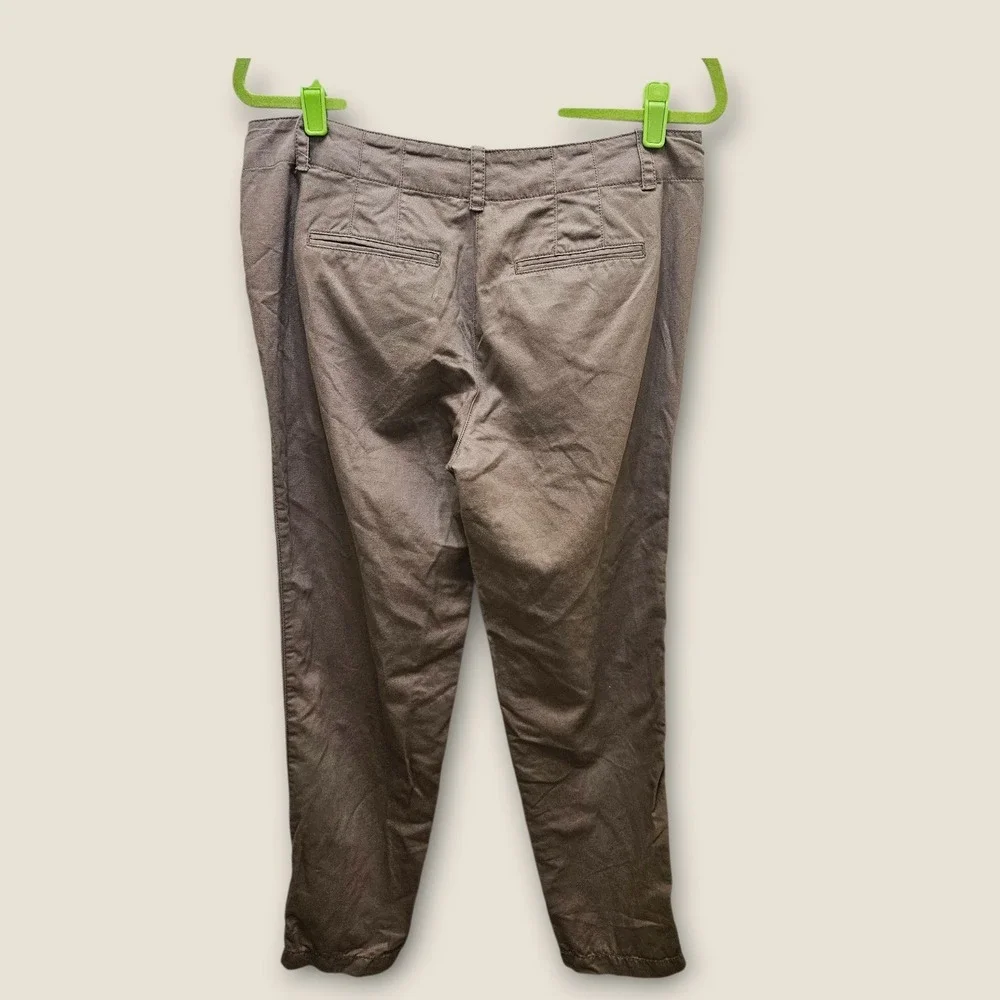 Ann Taylor LOFT‎ Marisa Fit Women's Brown Linen Blend Casual Pants Size 8